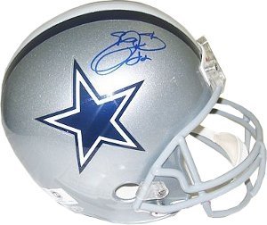 Emmitt Smith Autographed/Hand Signed Dallas Cowboys Full Size Replica Helmet- Smith Hologram