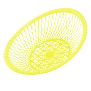Amico Plastic Fruit Basket Vegetable Yellow Container Washing Colander