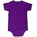 2T 3T 4T 5T 6T Toddler Bodysuit Short Sleeve Round Crew Neck - Purple
