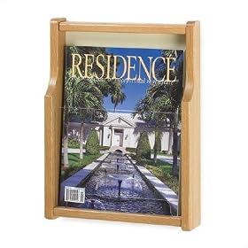 Safco Products Company/Expose Wood Display 1 Magazine, Mahogany/Black-MB, Mahogany/Sand-MS, Oak/Black-OB, Oak/Sand-OS /10-3/8 x 2-1/2 x 13-1/2"/ SAF5711