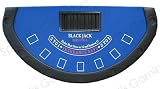 72 Blackjack Table with Folding Legs (Blue Felt)