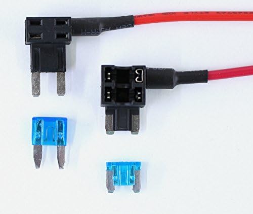 1+1, 2 Pack High Quality Add a Circuit Line Car Mini (1) LOW PROFILE ATM Blade Fuse Tap Holder AND (1) STANDARD PROFILE ATM Blade Fuse Tap Holder