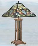 18 in. Table Lamp with Tiffany Shade