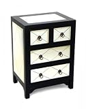 Tanner Mirror Chest (Black) (28H x 20W x 15D)