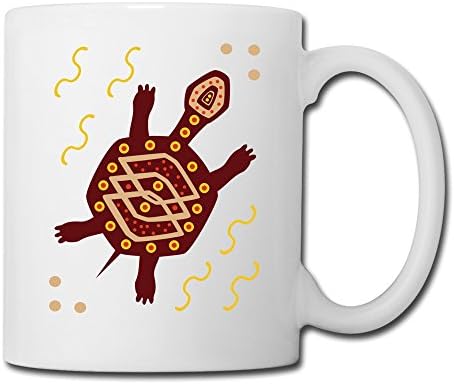 Cool Crawling Turtles White Ceramic Cup