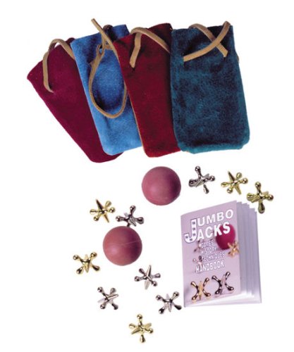 Childrens Toyshop  Toys : Channel Craft Jumbo Jacks Game With Leather Pouch, Made in USA