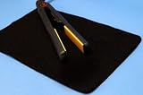 Black Heat Resistant Straightening Iron Mat by Mateque