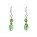 Earrings - E83 - Crystal Rice Drop ~ Peridot