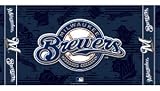 Milwaukee Brewers Beach Towel Featuring Colorfast Team Graphics Fiber Reactive Printed