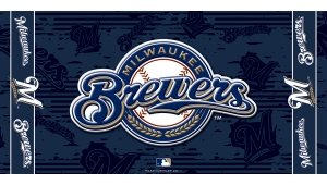 Milwaukee Brewers Beach Towel Featuring Colorfast Team Graphics Fiber Reactive Printed