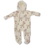 Grenouill�re d'hiver tout-en-un en polaire douce pour b�b�, avec capuche et motifs (onesies)