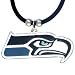 NFL Seattle Seahawks Rubber Cord Logo Necklace