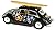 6 pcs in Box: 6Â½" 1967 Volkswagen Classic Beetle with Flower Decals and Surfboard 1:24 Scale (Black/Blue/Red)