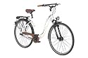 Ruhrwerk Damen Fahrrad 28 (622 mm) City Alu Dual 7-Gang SRAM Rücktrittbremsnabe, gefedert mit Nabendynamo, tiefschwarz, 50 cm