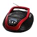 Clatronic SR 827 Stereoradio (CD/MP3-Player, 60 Watt) rot