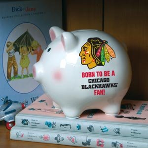 NHL Chicago Blackhawks Born To Be Piggy Bank by 