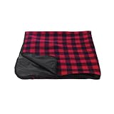 Unisex Waterproof Tailgate Blanket RED BUFFALO PLAID ONE SIZE