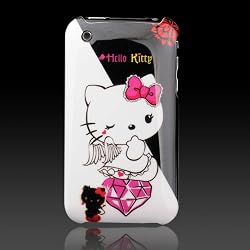 Hello Kitty Black Angel & White Devil "Images" hard case cover for Apple iPhone 3G & 3GS