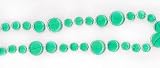 8' Iridescent Green Flat Disc Christmas Garland