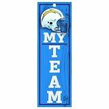 NFL San Diego Chargers 4-by-13 Wood "My Team" Sign
