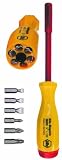 Wiha 38006 Multi-Bit Screwdriver, Slotted and Phillips, 1000 Volt