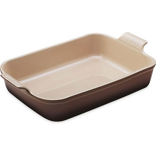 Le Creuset Heritage Truffle Stoneware Rectangular Dish, 2.5 Quart