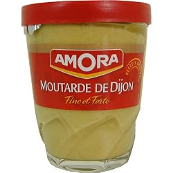 Amora Dijon Mustard - Fine and Strong - 5.3 oz jar, Three
