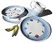 Pinzon by Caleca Petali 16-Piece Dinnerware Set, Service for 4