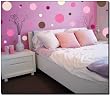 Brown and Cream Jumbo Polka Dots Wall Transfer Stickers Brown and Cream Jumbo Polka Dots Wall Transfer Stickers
