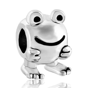 Pugster Happy Frog Animal Brands Gift Beads Fits Pandora Charm Bracelet