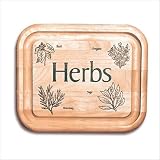 Catskill Craftsmen 7-Inch Bar Board with Branded Herbs by Catskill Craftsmen