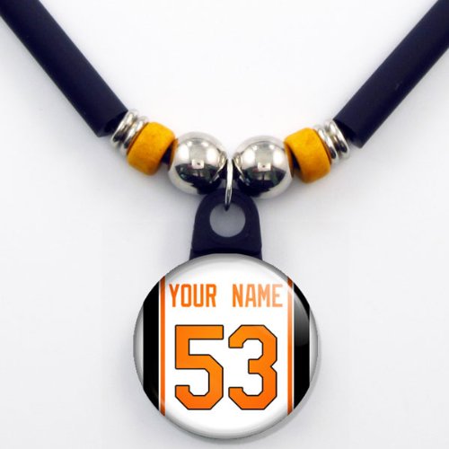 Baltimore Orioles Personalized Baseball Jersey Neckalce with Your Name and Number