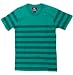 Quiksilver Kids Ginnis Green V Neck Tee Shirt 8-20 (Medium (12-14))