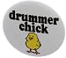 A&T Designs Unisex - Drummer Chick 1.25