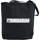Canvas Tote Bag Black  True Trinidadian  Trinidad And Tobago Country