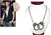 Large Handcuff Necklace Silver Emitations