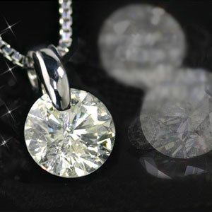 【クリックで詳細表示】贅沢一粒！1ctダイヤモンド×プラチナペンダントネックレス[鑑定書付き]【1点留め/1.0カラット】【プレゼントに最適！！】
