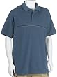 IZOD Men's Short Sleeve Heather Pique Chest Stripe Polo