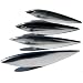 ALUMINUM Mazda RX-8 Fender Strakes - Polished Finish