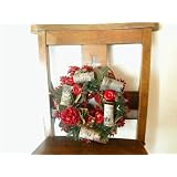 Red Pine&Apple With whitebirch Ntural Wreath/白樺の樹皮がいい!松と林檎のナチュラルリース