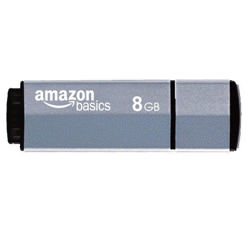 AmazonBasics 8 GB USB 2.0 Flash Drive (Gray Blue)