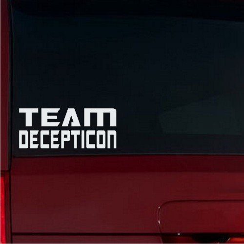 Team Decepticon Window Decal (White)