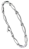7 in. Ladies' Surgical Steel Christian Fish ( Ichthys ) Bracelet with Toggle Clasp
