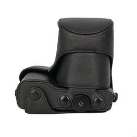 Camera Leather Case Bag For SONY NEX3- Black