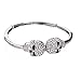 YMXING Women's Fashion Jewelry Skull Shape Cuff Bangles Bracelet 1PCS