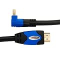 KabelDirekt HDMI Kabel 2m "Highspeed with Ethernet" 1.4a mit Winkelstecker 90 �