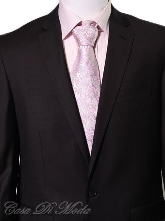 Chianti One Button Double vented Gray charcoal Man-Made Fiber Suit 48R - Get A FREE Designer Silk Tie ~1 Button Limited Edition