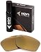Polarized Ikon Iridium Replacement Lenses for Oakley Monster Pup Sunglasses - 24K Gold Mirror