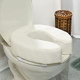 Plus+Size Living Padded Toilet Seat Riser (WHITE,0)