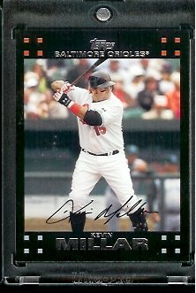 2007 Topps Kevin Millar Baltimore Orioles #408 - Mint Condition Baseball Card - In Protective Display Case !